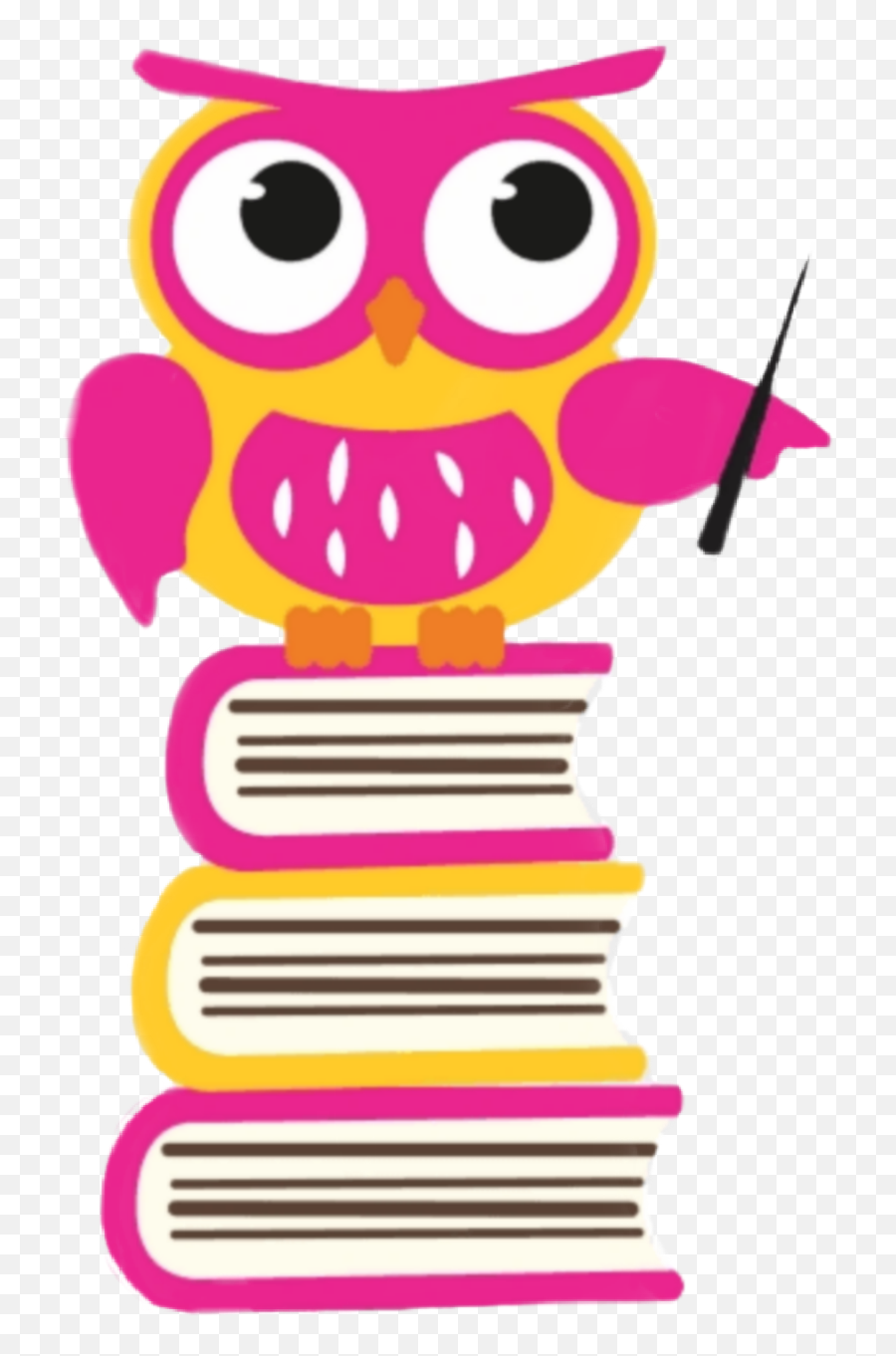 Coruja Corujarosa Pedagogia Sticker - Pedagogia Sticker Emoji,Livros Emoji