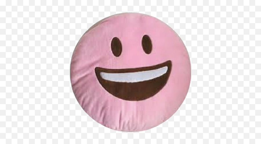 Emoji Cushion Pink Grinning Face With Open Mouth - Emoji Pic Pink Colour,Laughing Emoji Cushion