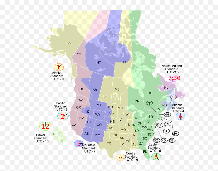 Working With Datetime Objects And Timezones In Python - Printable North America Time Zone Map Emoji,