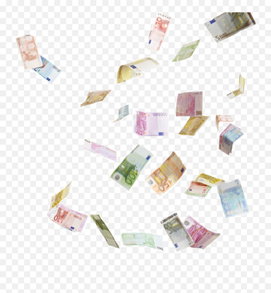 Money Flying Posh Rich Sticker - Euro Money Rain Png Emoji,Flying Money Emoji