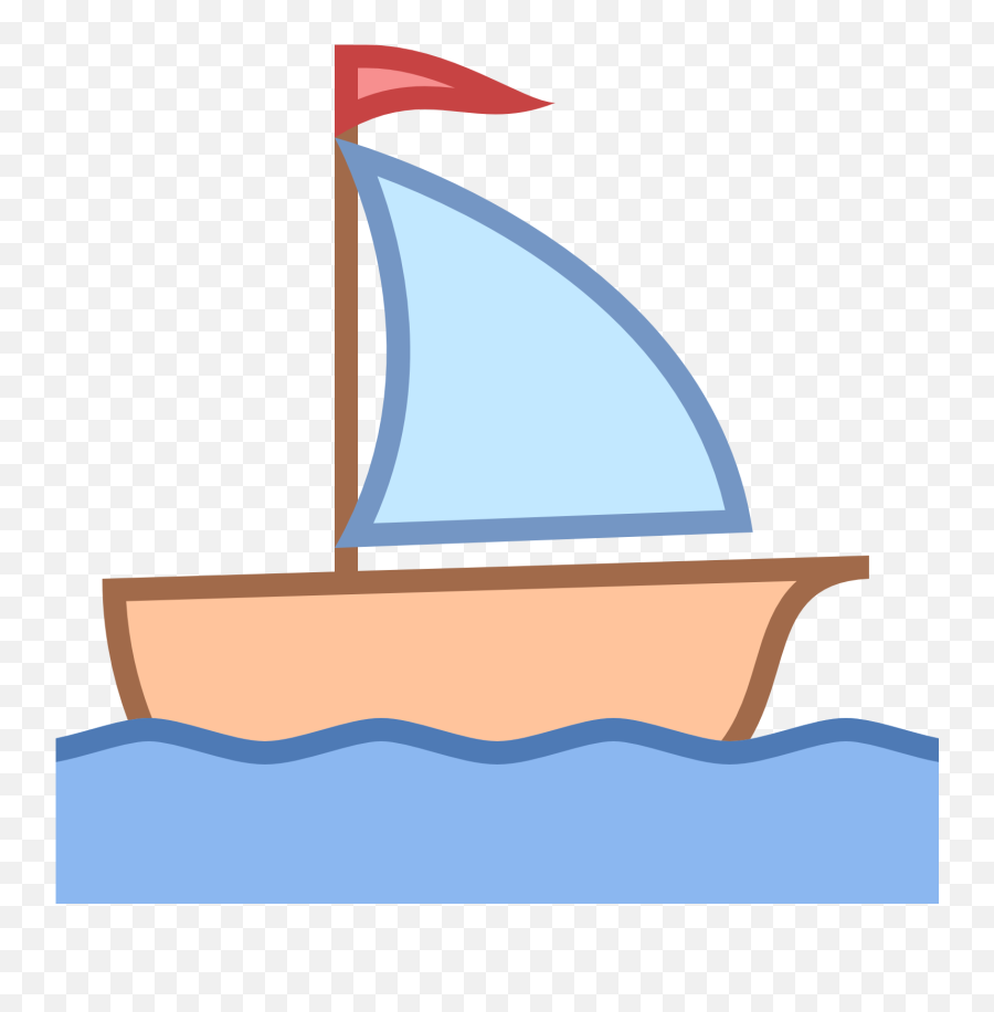 Sailing Boat Clipart Little Boat - Clip Art Sail Boat Emoji,Sailboat Emoji