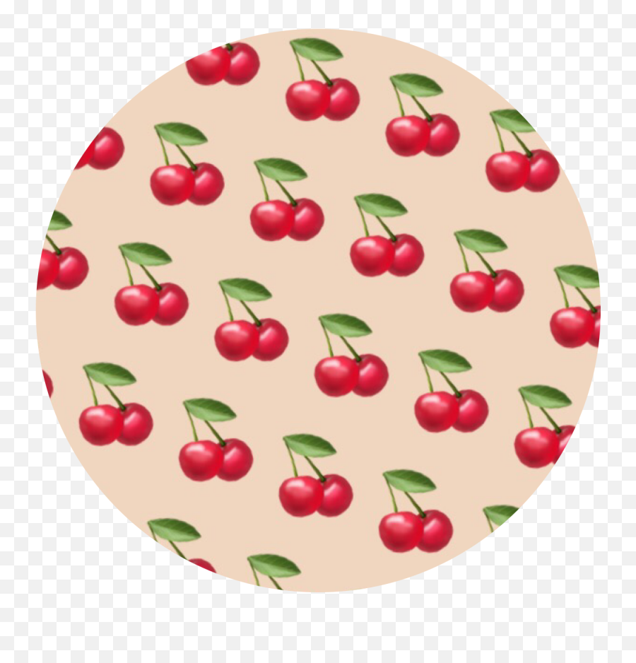 Background Fruit Food Pattern Sticker - Black Cherry Emoji,Cherries Emoji