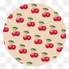 Background Fruit Food Pattern Sticker - Black Cherry Emoji,Cherries Emoji