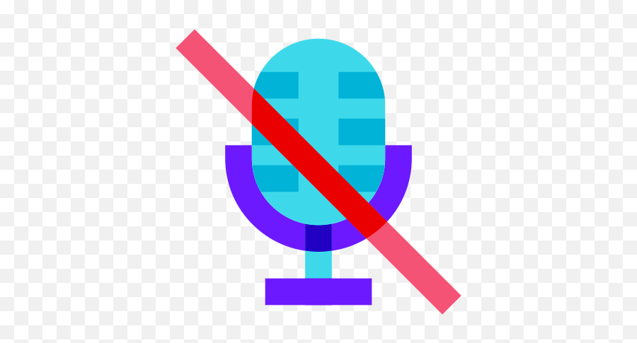 Mute Unmute Icon In Color Glass Style - Language Emoji,Mic Muted Emoji
