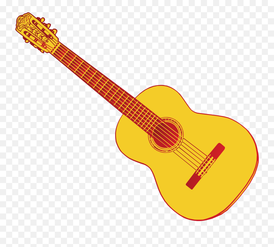 Vector Acoustic Guitar Clipart Png Png Mart - Guitar Clipart Png Emoji,Rock Girl Guitar Emoticon Facebook