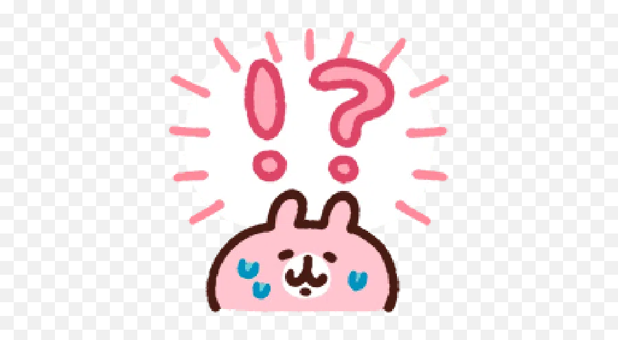 Kanahei Piske Usagi Speech Emoji - Dot,Piske.and Usagi Emoticon