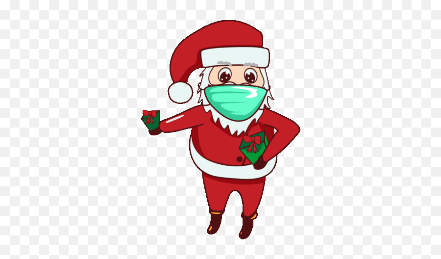 Santa Mask Sticker - Santa Mask Father Christmas Discover Emoji,Coronavirus Emoji Masks