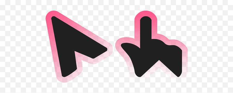 Top Downloaded Cursors - Custom Cursor Black And Pink Cursor Emoji,Scythe Emoji