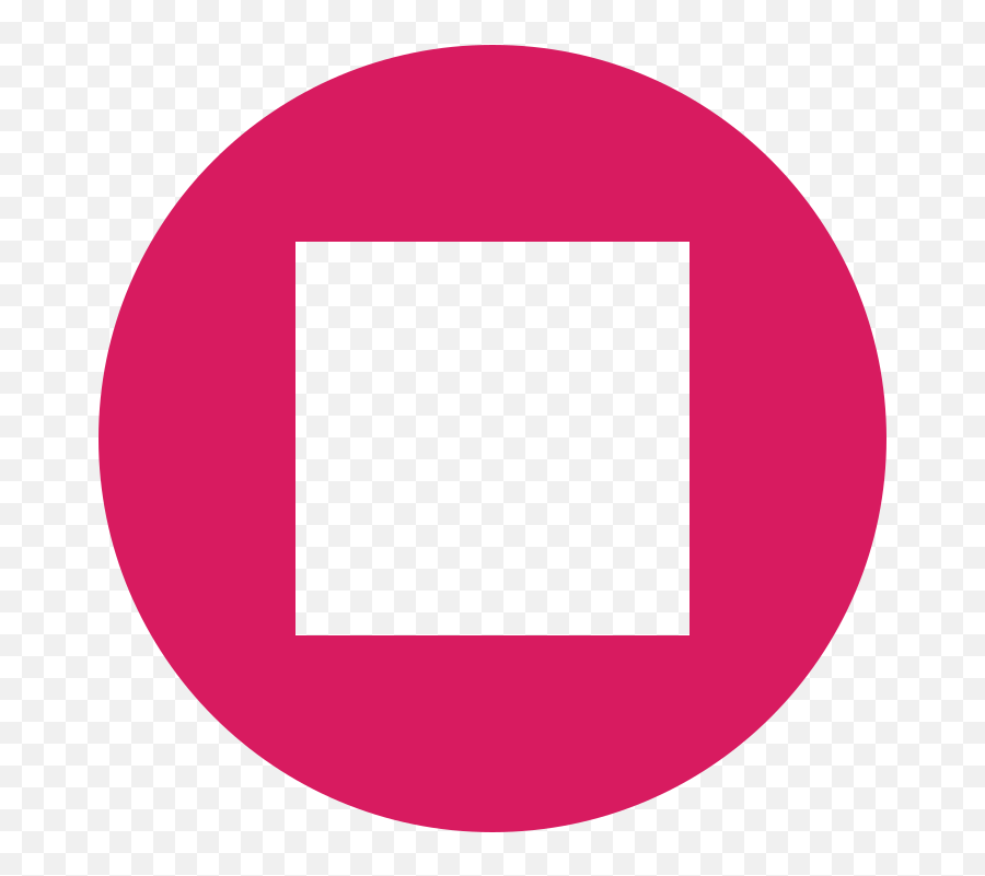 Eo Circle Pink Square - Stop Button Media Player Emoji,Pink Square Emoji