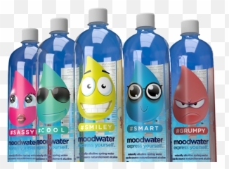 Moodwater U2013 The Most Funnest Spring Water In The World - Solution Emoji,Emoji Water Bottle Labels