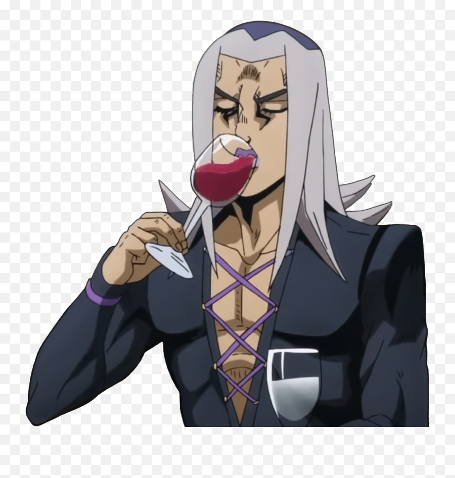 Usaji - Discord Emoji Abbacchio Wine,Menacing Emoji