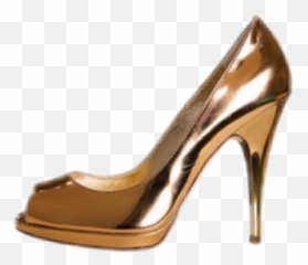 Shoe Gold Heel Highheel Ladiesshoe Sticker By Janet - Open Toe Emoji,High Heel Shoe Emoji