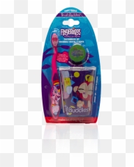 Brush Buddies Fingerlings Manual Toothbrush Gift Set - Fictional Character Emoji,Frog And Cup Emoji