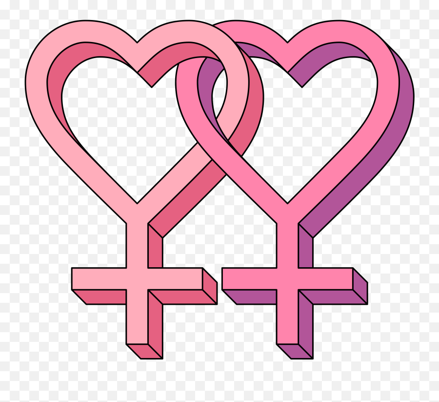 Clipart Cross Heart - Lesbians Png Emoji,Heart Emoji Symbols