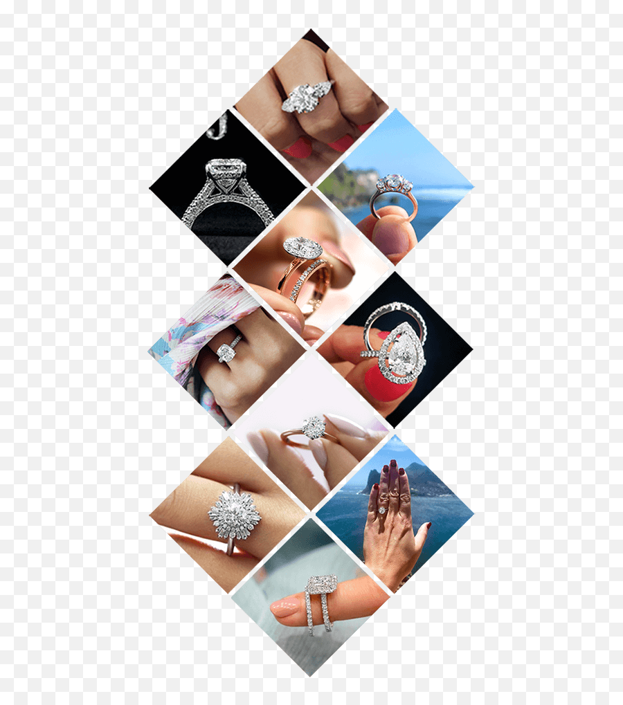 Platinum Diamond Engagement Rings - Girly Emoji,Man Engagement Ring Woman Emoji