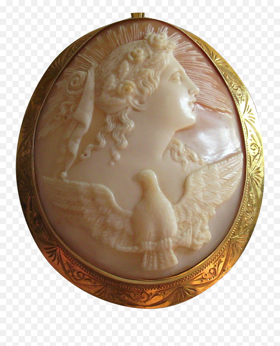 Shell Cameo Of Hera The Goddess Of - Solid Emoji,Roman God Of Emotion