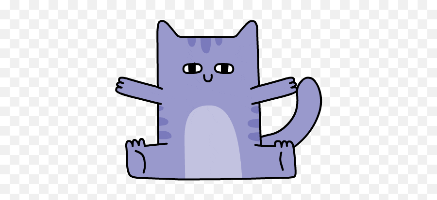 Cute Gif - Animated Gif Cat Gif Transparent Emoji,Ios White Cat Emoticon