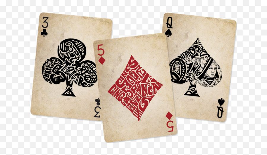 Different Deck - Queen Of Spades Card Tattoo Emoji,Bicycle Emotions Cards Revea; Card