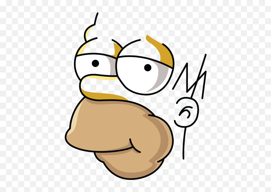 Cartoon Homer Simpson Png Download - Homer Simpsons Face Transparent Emoji,Homer Simpson Emojis