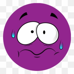 How To Get Rid Of Anxious Feelings - Purple Afraid Face Clipart Emoji,Anxious Emoticon
