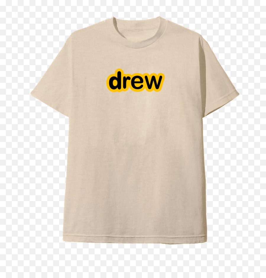 Drew House - Sand Tee Shirt Ss Secret Justin Bieber Short Sleeve Emoji,Jay Z Sweating Emoji