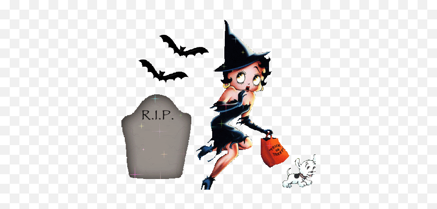 Halloween Glitter Pictures With Betty - Betty Boop De Halloween Emoji,Betty Boop Emoticons