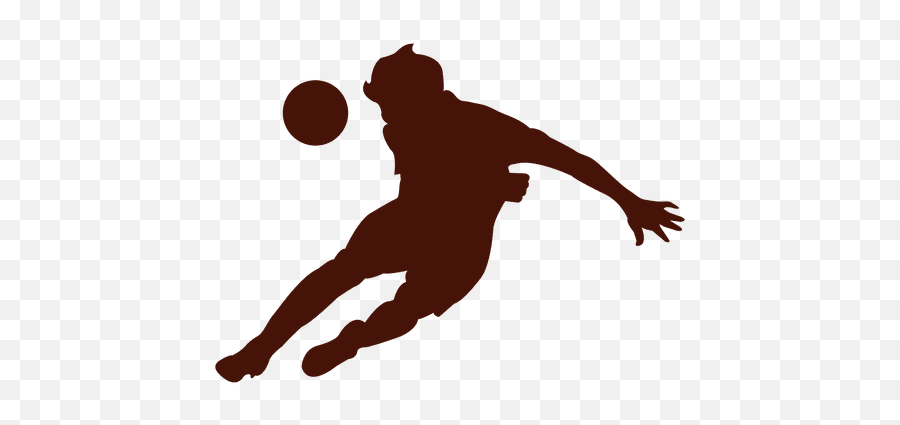 Silhouette Of Football Head Kick Transparent Png U0026 Svg Vector - Jugadores De Futbol Vector Png Emoji,Soccer Ball Vector Emotion