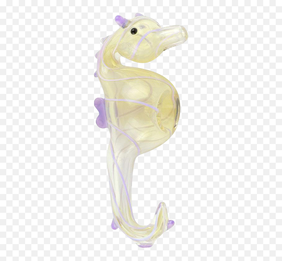 Seahorse Glass Hand Pipe - Northern Seahorse Emoji,Seahorse Emoji