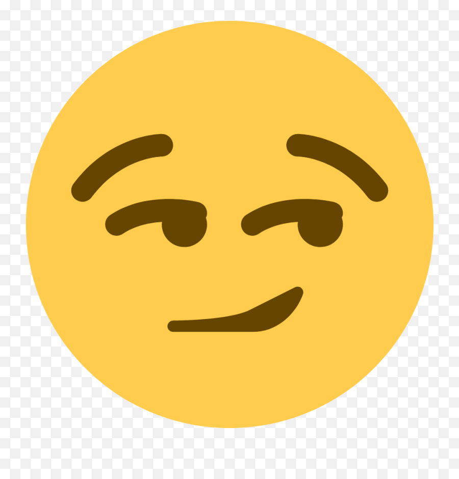 Smirking Face Emoji Clipart Free Download Transparent Png - Discord Smirk Emoji,Rolling Eyes Emoji