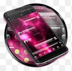 Sms Messages Glass Nebula Theme Apk Download - Free App For Emoji,Emojis On A Samsung Luna