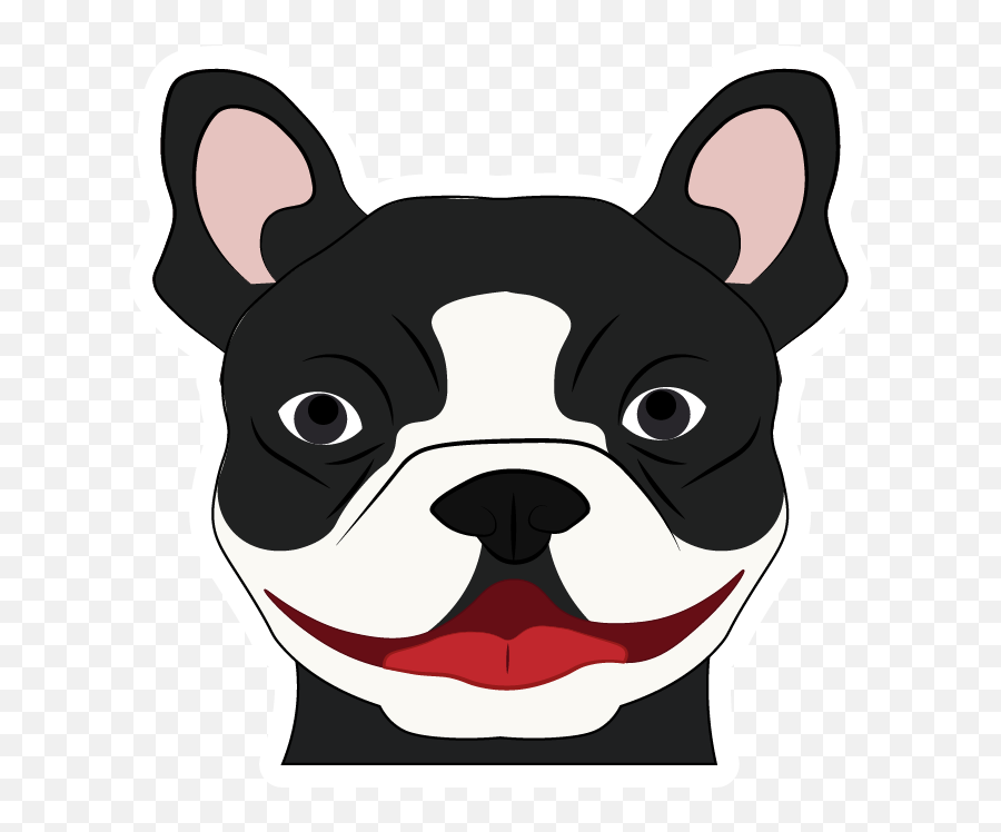 Bulldog Francés Emoji,Black Tan Chihuahua Emojis