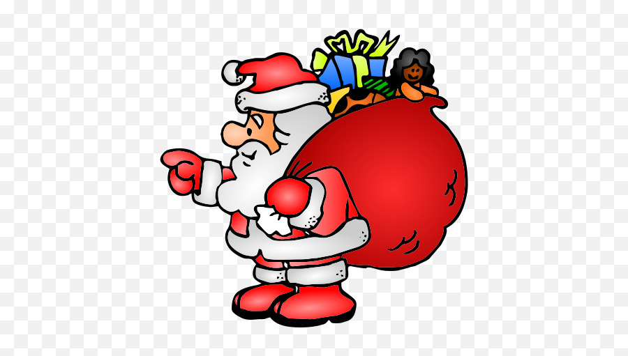 Large Santa Clipart - Clipart Suggest Emoji,Animated Black Santa Claus Emoji