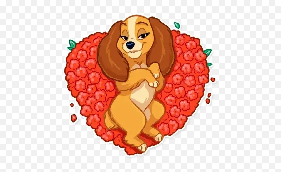 Ladyu0026tramp Sticker Pack - Stickers Cloud Emoji,Cocker Spaniel Emojis For Messenger