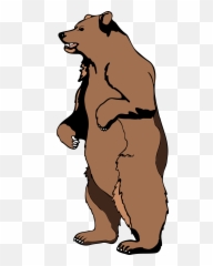 Standing Bear Clipart Free Clipart - Bear Standing Clipart Emoji,Bear And Hot Emoji