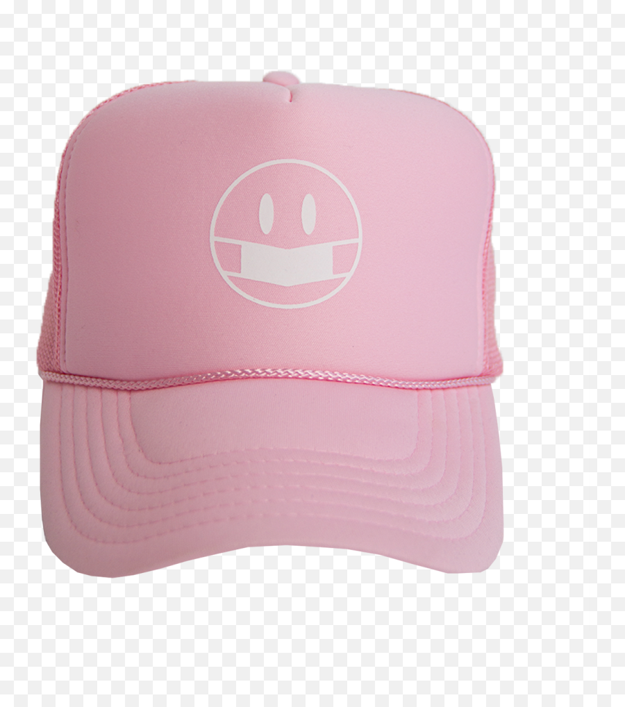 Pink Smiley Cap Hat U2013 Reuse Masks Emoji,Baseball Emoji