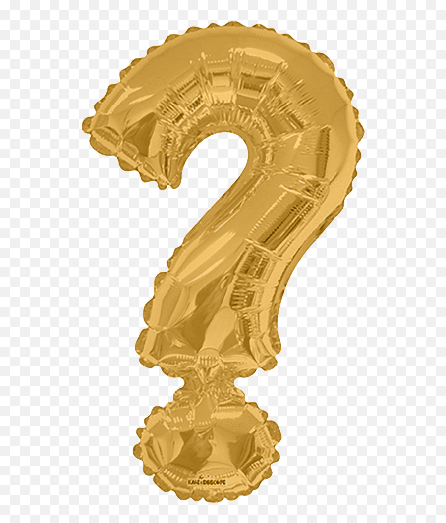 Gold Question Mark 34u2033 Balloon Emoji,Amgry Red Marks Emoji