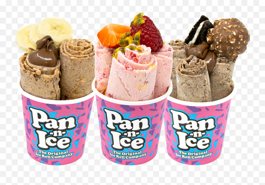 Rolled Ice Cream Bubba Pack Make Ice Rolls At Home Pan - Nice Emoji,Emoji Pann