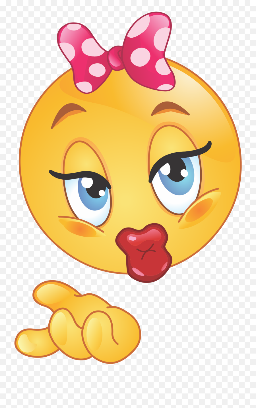 Girl Emoji Blowing Kiss Decal - Kiss Emoji,Kiss Emoji
