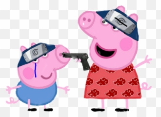 Peppapig Peppa Pig Sticker By Yuki - Peppa Pig With Akatsuki Emoji,Peppa Pig Emoji