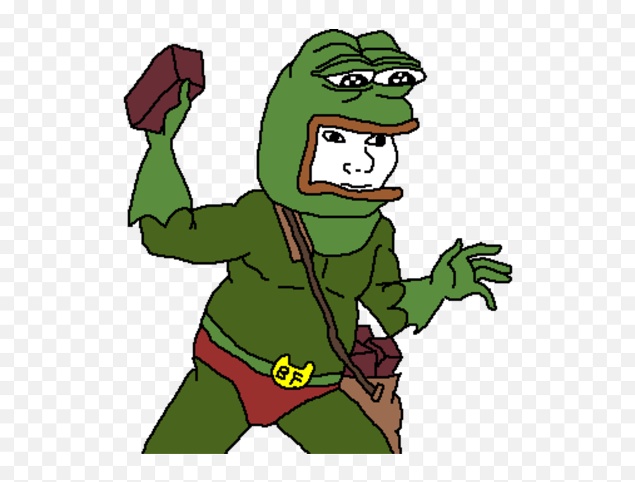 Anaconda Clipart Sad - Pepe Brick Emoji,Sad Frog Emoji