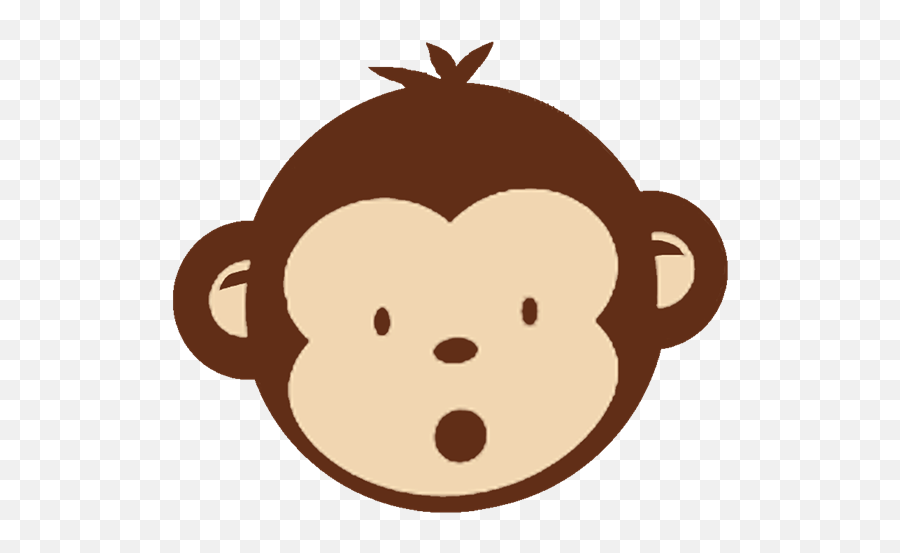 Clip Art Of Cute Monkeys - Clipartix Taj Mahal Emoji,Sitting Monkey Emoji