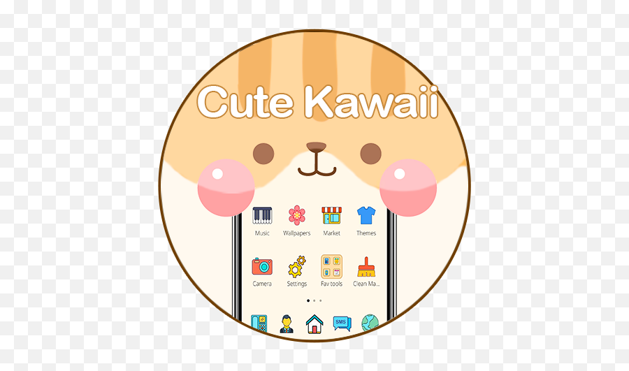 Cute Kawaii Molang Face Theme On Google Play Reviews Stats - Dot Emoji,Molang Emoji