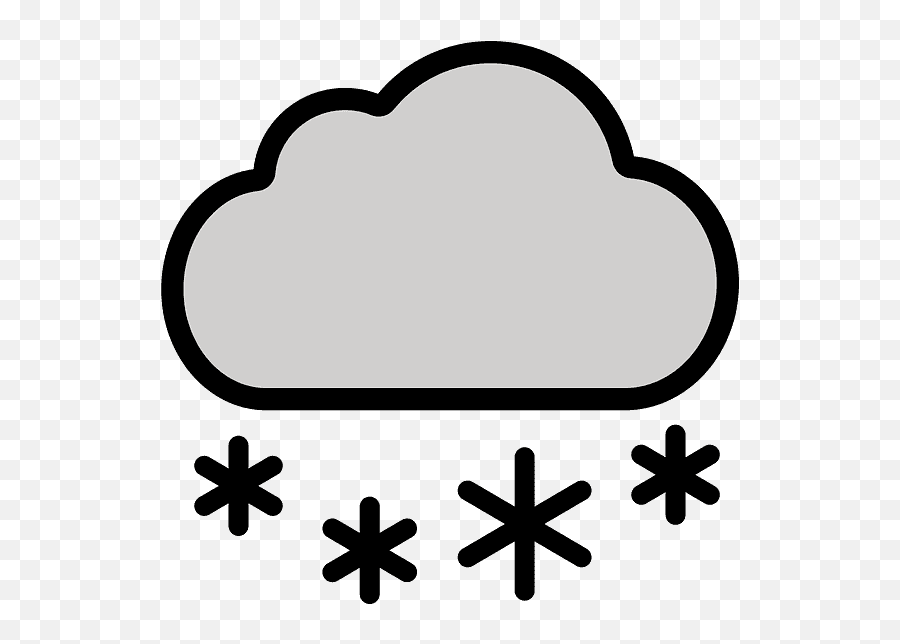 Cloud With Snow - Emoji Meanings U2013 Typographyguru Negombo,Cloud Emoji Transparent