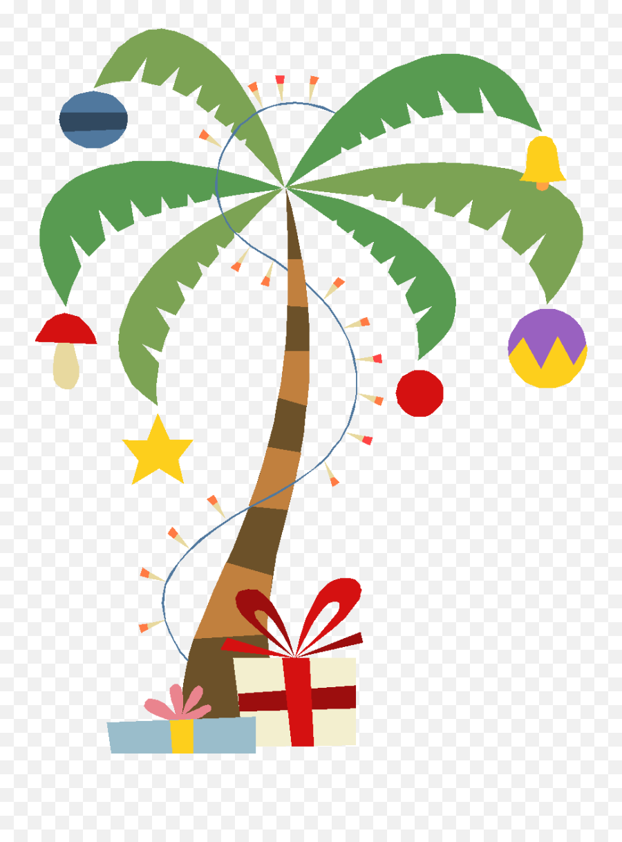 Silly Saves Me - Cartoon Palm Tree Christmas Tree Emoji,Harumph Emoticon