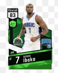 Serge Ibaka - Orlando Magic Emoji,Emotion Trading Cards Nba
