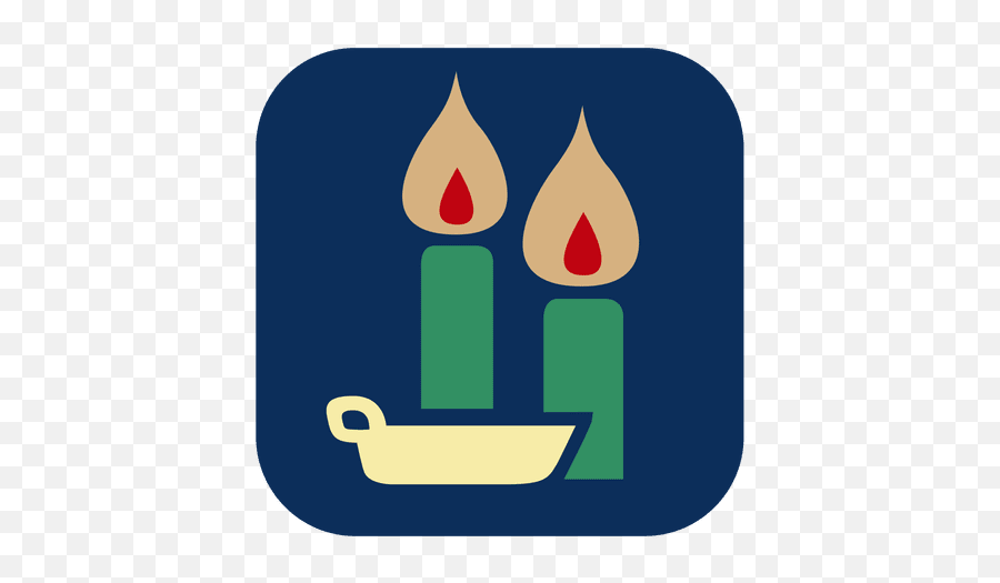 Burning Candles Square Icon - Vertical Emoji,Lit Candle Emoticon