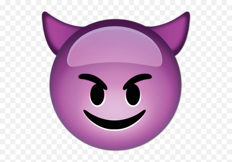 Devil Face Emoji Transparent Png Image - Evil Emoji,Smiling Face Emoji