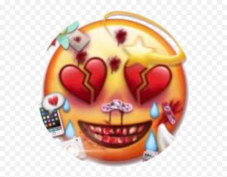 Cursed Emoji Scary Sticker - Subtleglint Emojis,Scary Smiley Emoticon