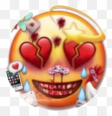 Cursed Emoji Scary Sticker - Subtleglint Emojis,Scary Smiley Emoticon