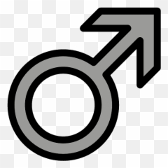 Male Sign Emoji Clipart - Icon Male Symbol,Leo Symbol Emoji
